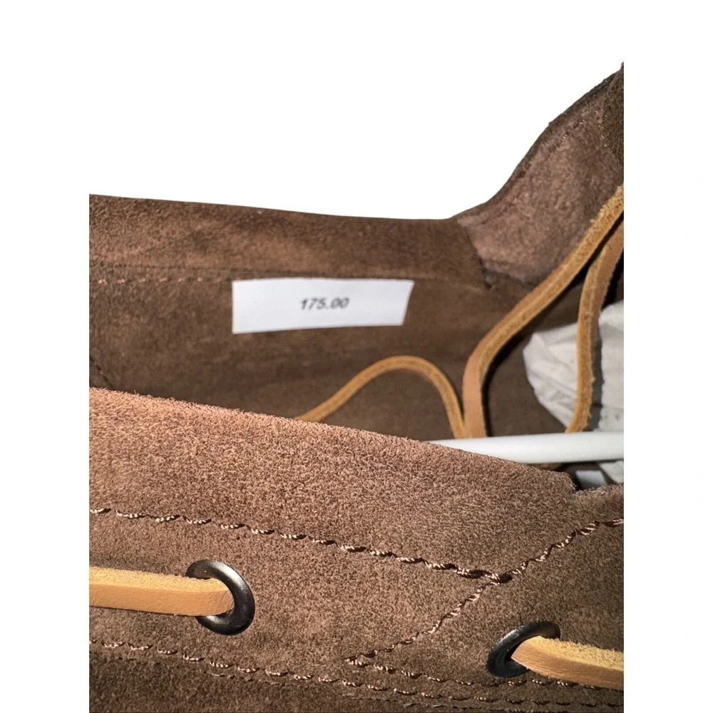 Manebi Tank Boat Shoes Cocoa Suede Lug Size 43 US 9.5 10 Quiet Luxury NIB